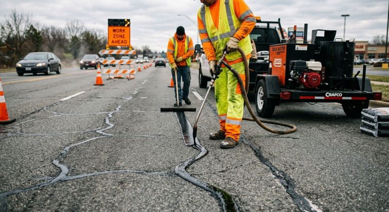 Hot Tar Driveway Sealing in Tampa, FL